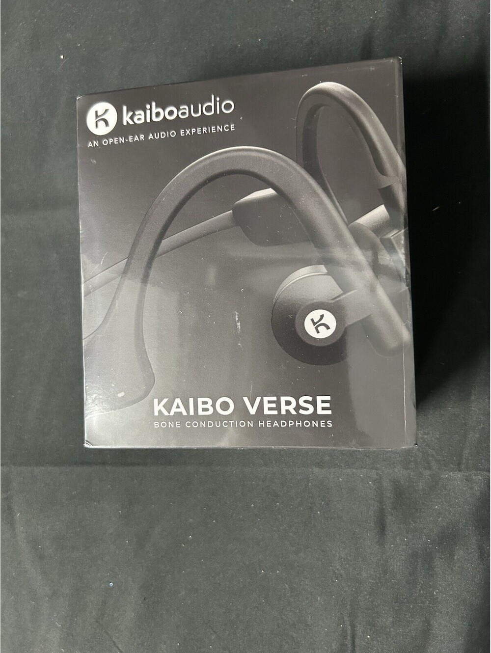 NIP Midnight Black Kaibo Audio Bone Conduction Headphones Wireless Bluetooth